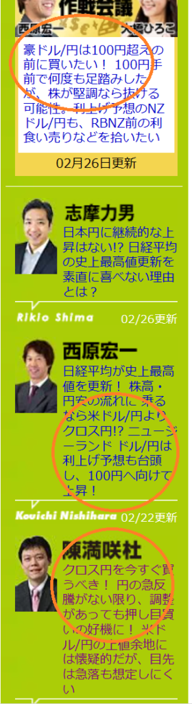 ザイFXのコラム